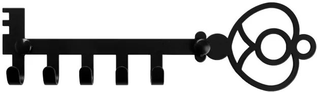 Nástenný vešiak KLAVIS čierny