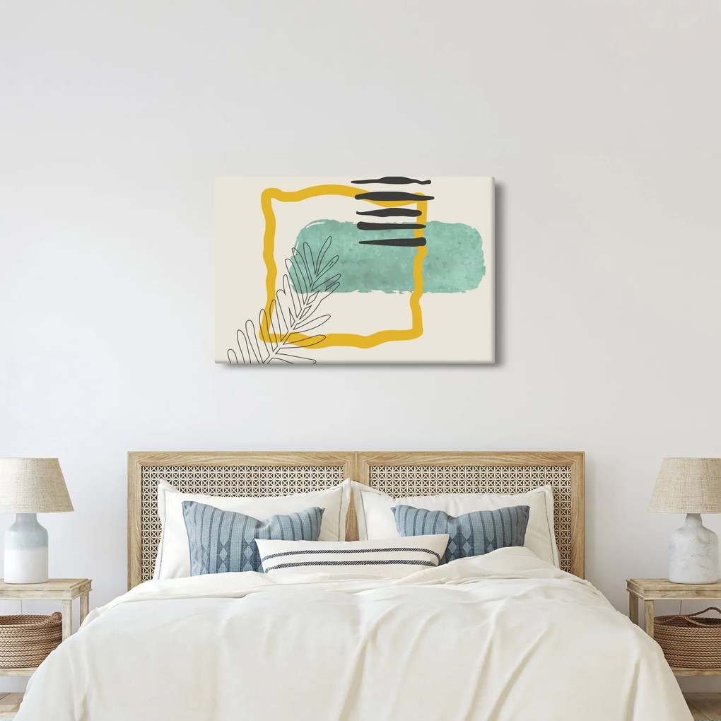 Obraz - Abstraktné listy N⁰2 (90x60 cm)