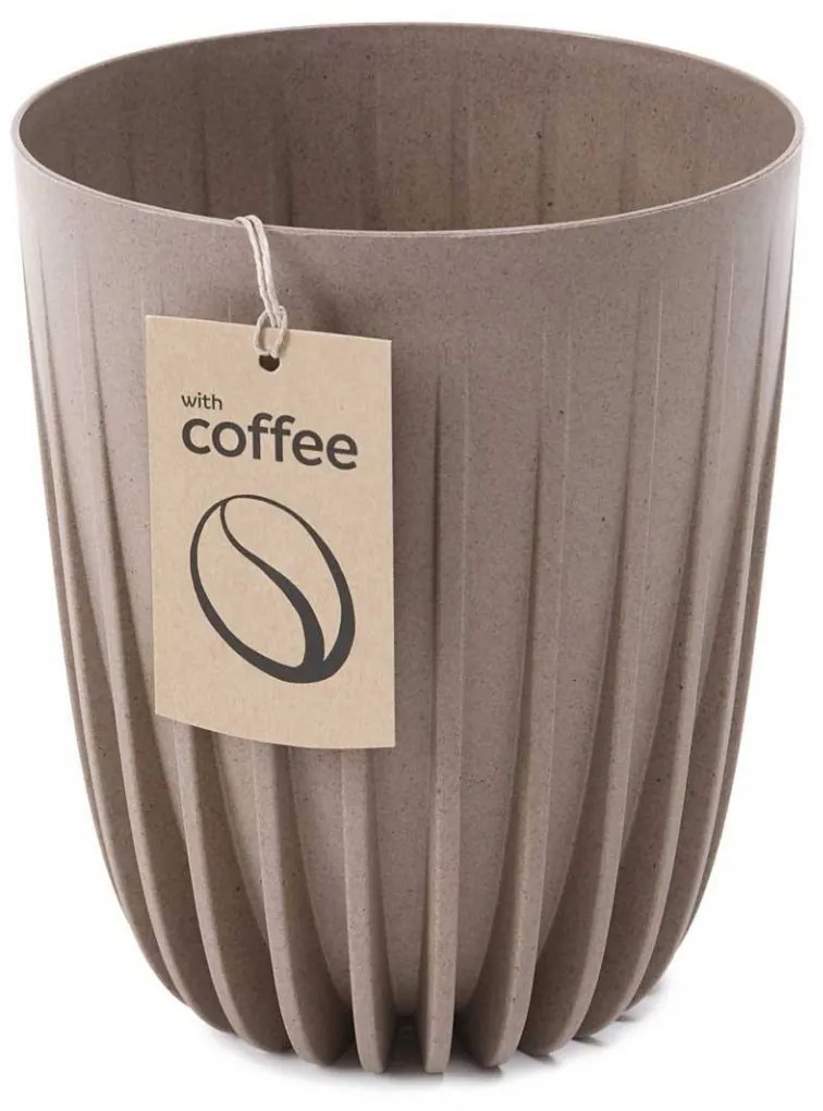 Kvetináč PÁSKOVANÝ ECO I 39 cm latte