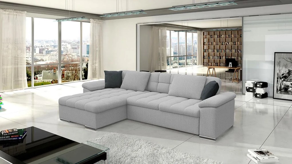 Rohová sedacia súprava Dino Premium, Dostupné poťahy: Uttario Velvet 2972-U03 + Uttario Velvet 2972 + Uttario Velvet 2972-U03, Strana: pravá