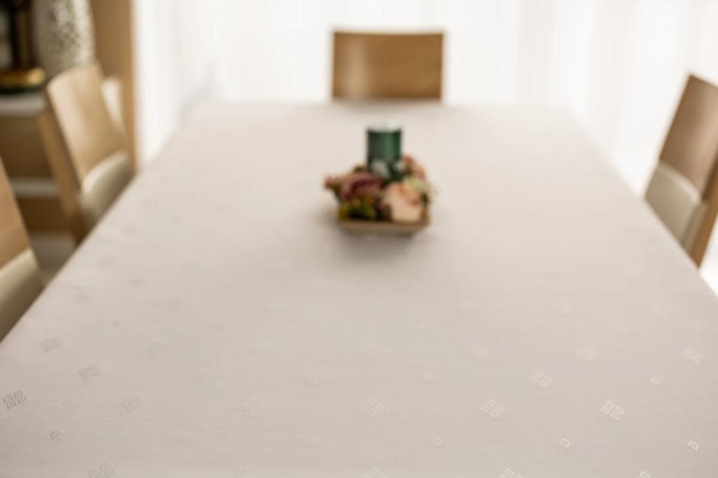 Dekorstudio Teflónovy obrus na stôl Diamond - biely Rozmer obrusu (šírka x dĺžka): 140x180cm