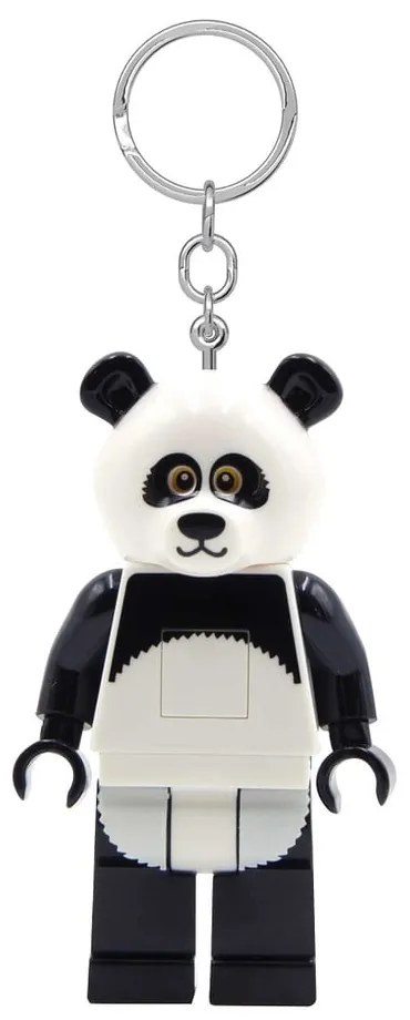 Čierno-biela kľúčenka so svietidlom Iconic Panda – LEGO®