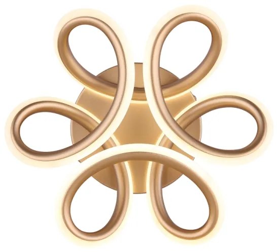 Globo 67386-24CH - LED stropné svietidlo MELISAND 24W/230V pr. 26 cm zlatá