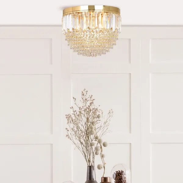 Zuma Line FC19003/5 - Stropné svietidlo CHARLOTTE 5xE14/40W/230V pr. 40 zlatá