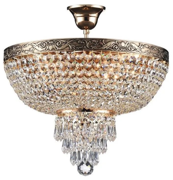 Maytoni DIA890-CL-05-G - Prisadený luster PALACE 5xE27/60W/230V