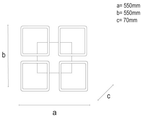 LED Stmievateľné stropné svietidlo LED/95W/230V 3000-6500K + diaľkové ovládanie