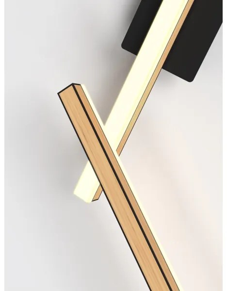 Wofi 7021-506- LED Stmievateľné nástenné svietidlo RIMINI LED/57W/230V hnedá/čierna