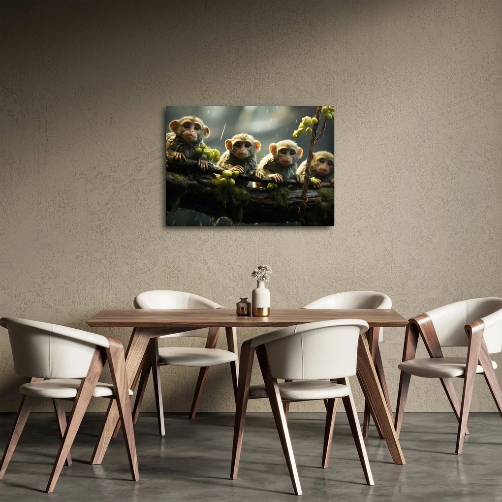 Obraz - Opičky (70x50 cm)