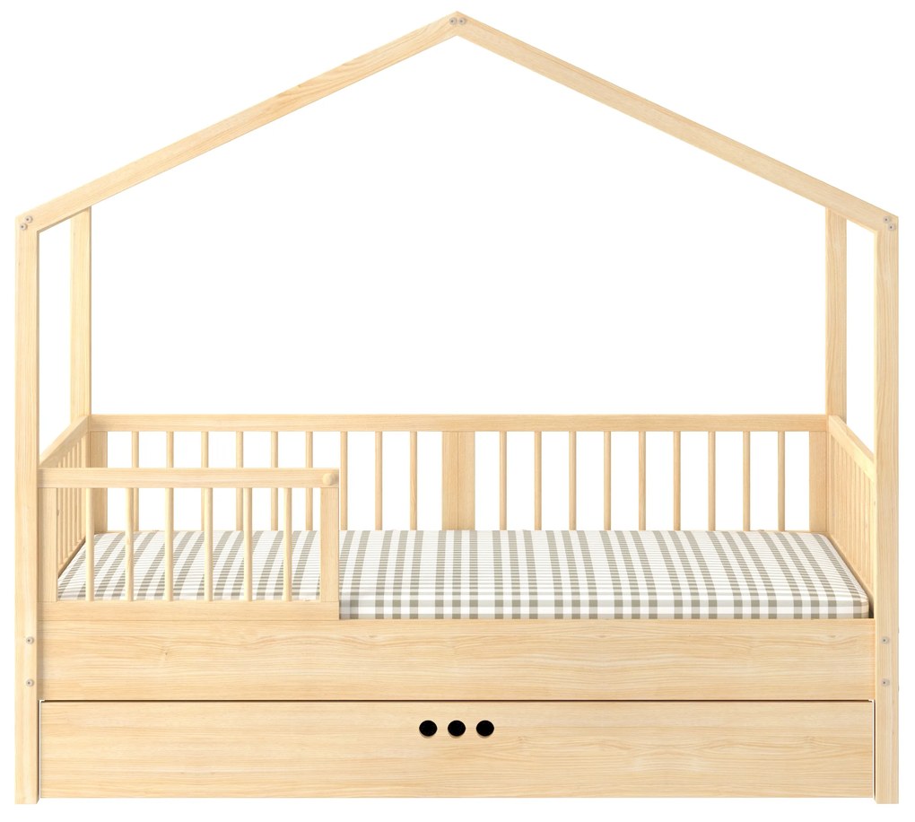 Posteľ domček Dream Nest pine 80x160 cm