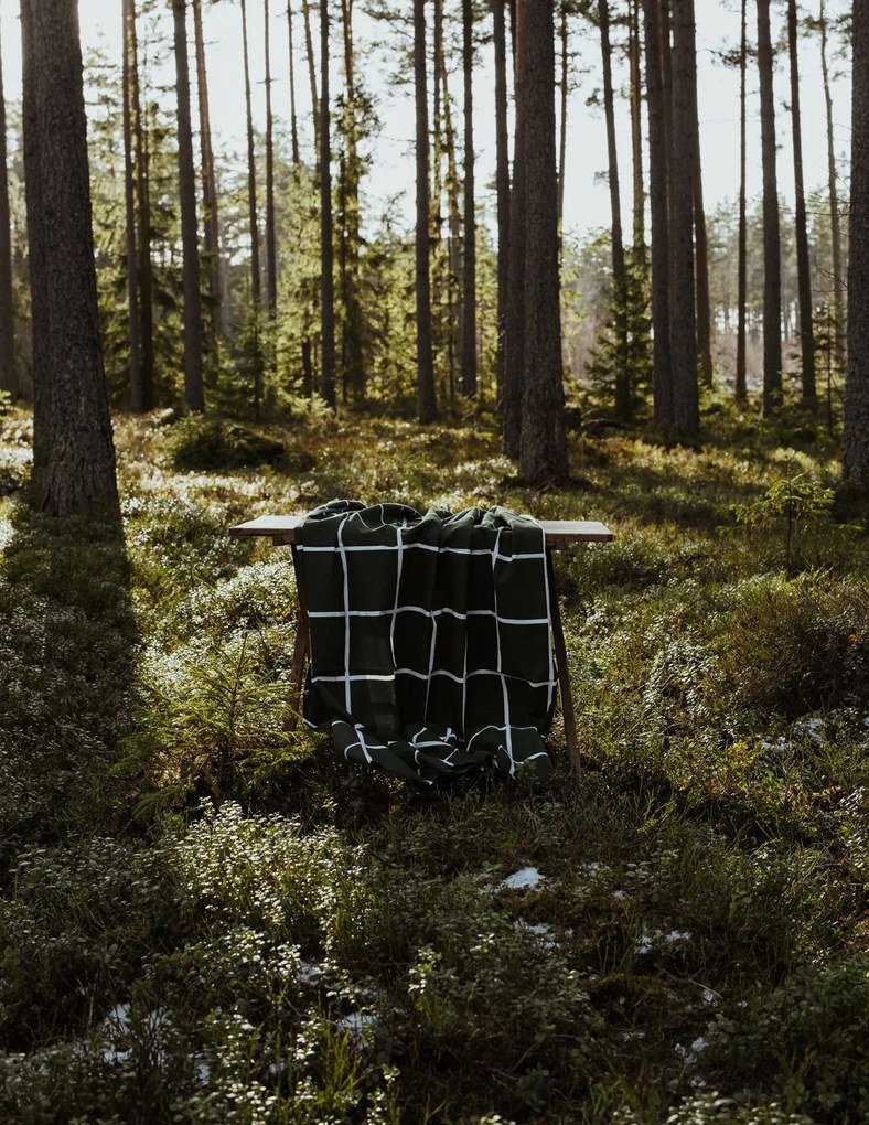 Storefactory Bavlnený obrus Green Checkered 250 x 140 cm