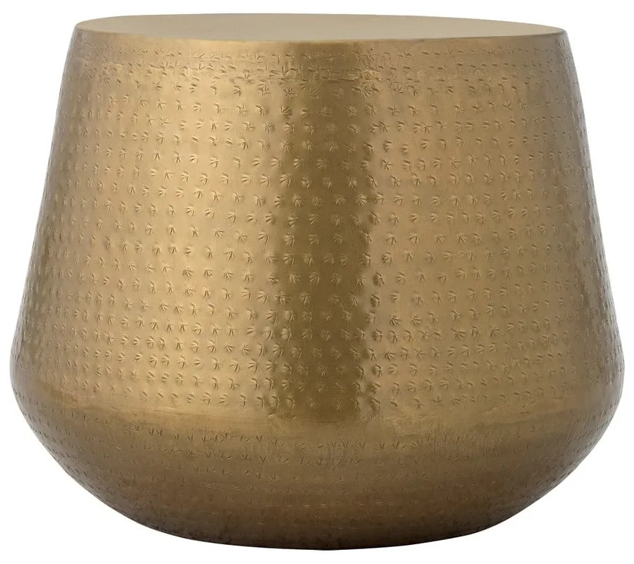 Kovový okrúhly konferenčný stolík v zlatej farbe ø 50 cm Avola – Bloomingville