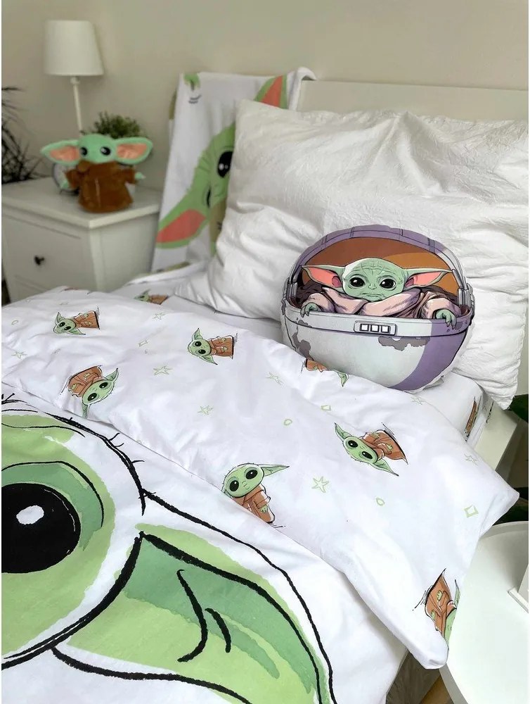 Mikroplyšový detský vankúšik ø 40 cm Star Wars "Mandalorian 02" – Jerry Fabrics