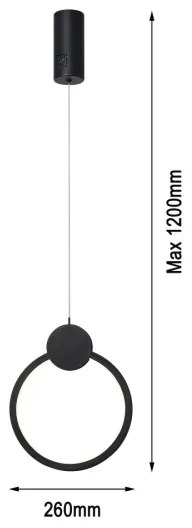 Immax NEO 07233L - LED Stmievateľný luster na lanku LITE OVALE LED/18W/230V Tuya + DO