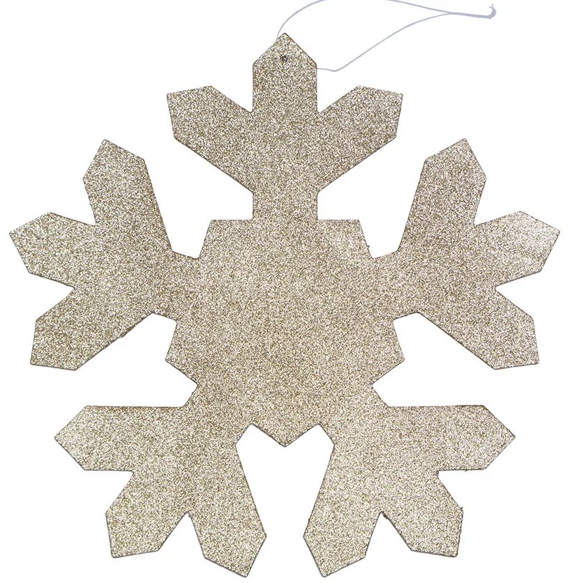 DECOLED Snehová vločka I, priemer 40 cm, zlatá