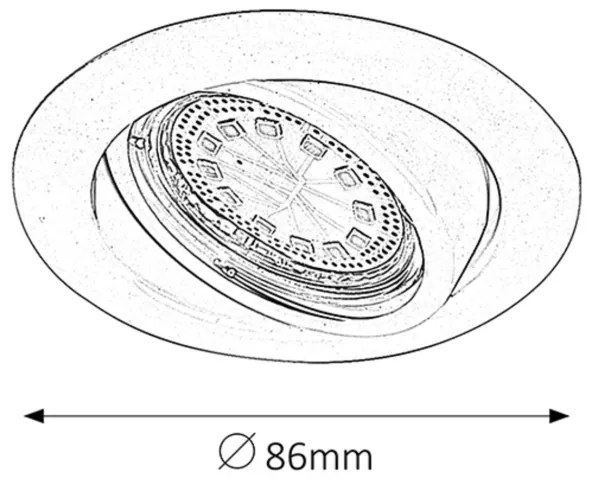 Rabalux 1166 - SADA 3xLED zapustené svietidlo LITE 3xGU10/3W/230V