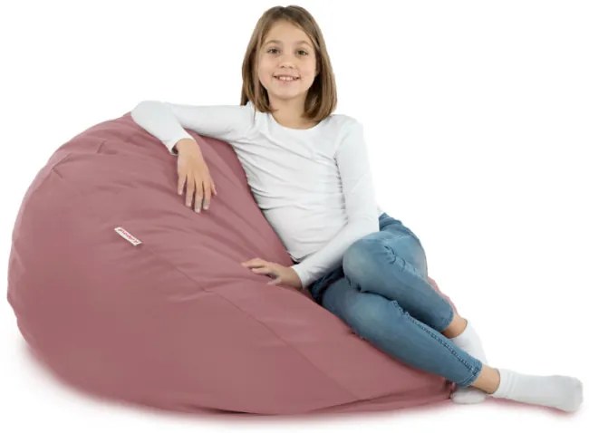 Plyšový sedací vak SAKO Pudrovo ružový