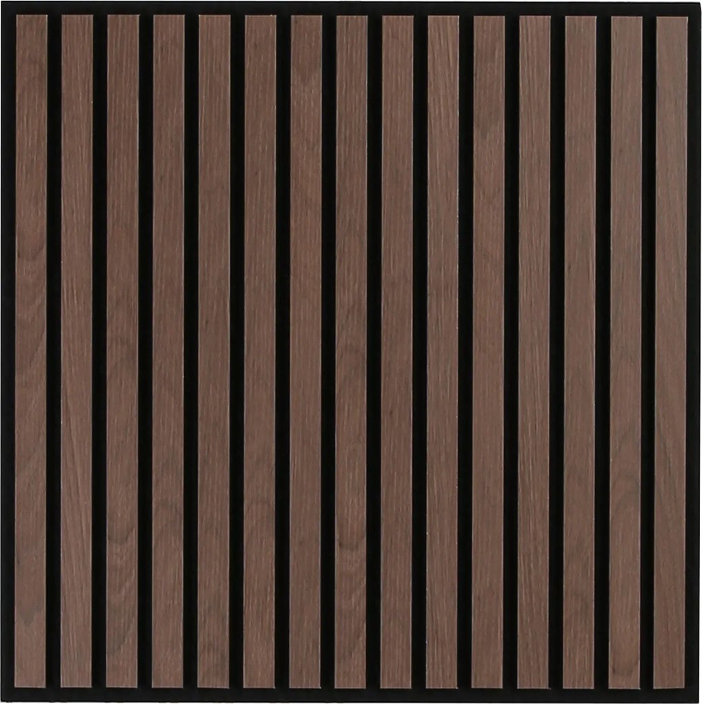 Drevený akustický panel pre stropnú rastrovú konštrukciu, 595 x 595 mm, B2BP007, balenie 4 ks, orech