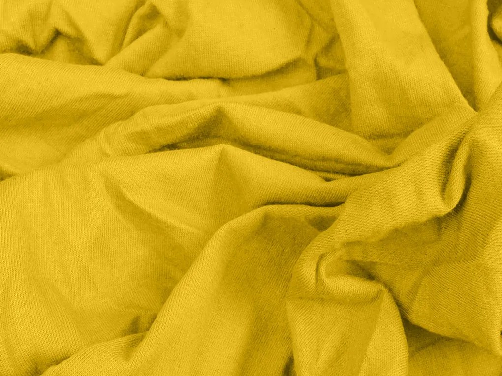 Jersey plachta EXCLUSIVE horčicová 140 x 200 cm