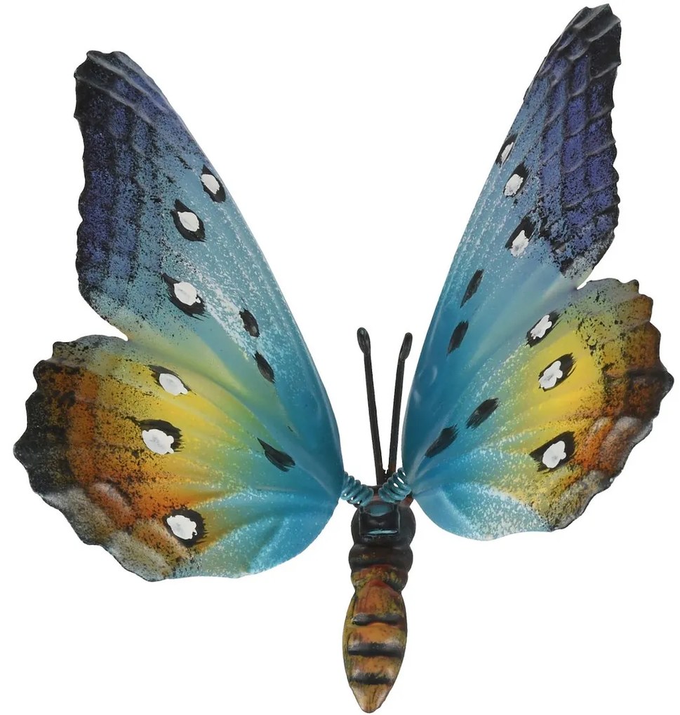 Zapichovacia záhradná dekorácia Butterfly, sada 3ks, 70 cm, kov, viacfarebná