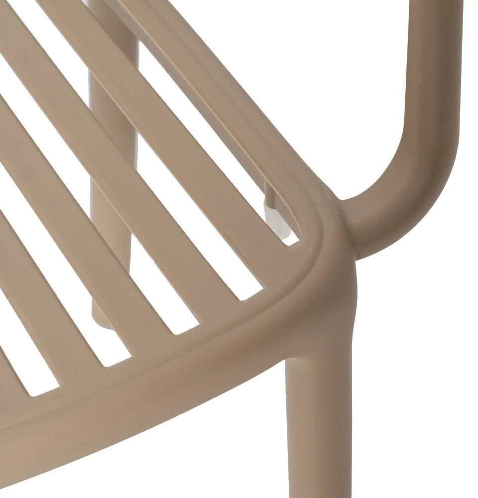 Béžová plastová jedálenská stolička Alia – Ixia