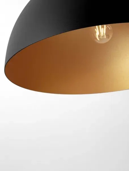 LED čierno-zlaté dizajnové stropné svietidlo Onia 50