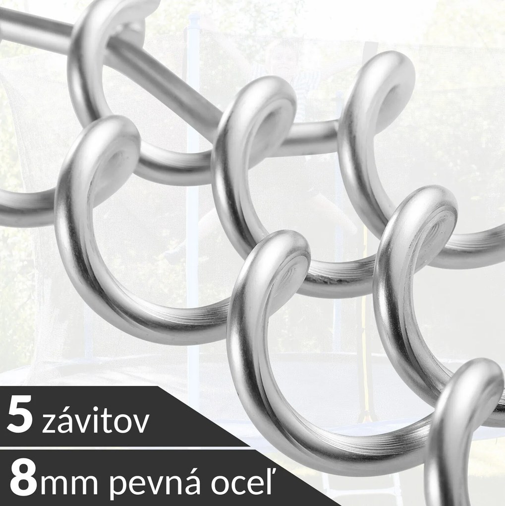 Sada kotiev do zeme, 4ks, 42,5x8,5cm, strieborná Monzana