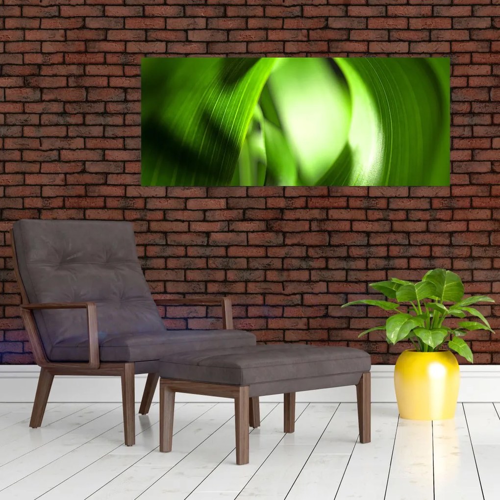 Obraz - Steblo trávy (120x50 cm)