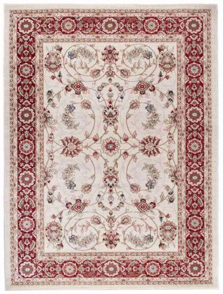 Kusový koberec klasický Fariba bielo červený 160x220cm