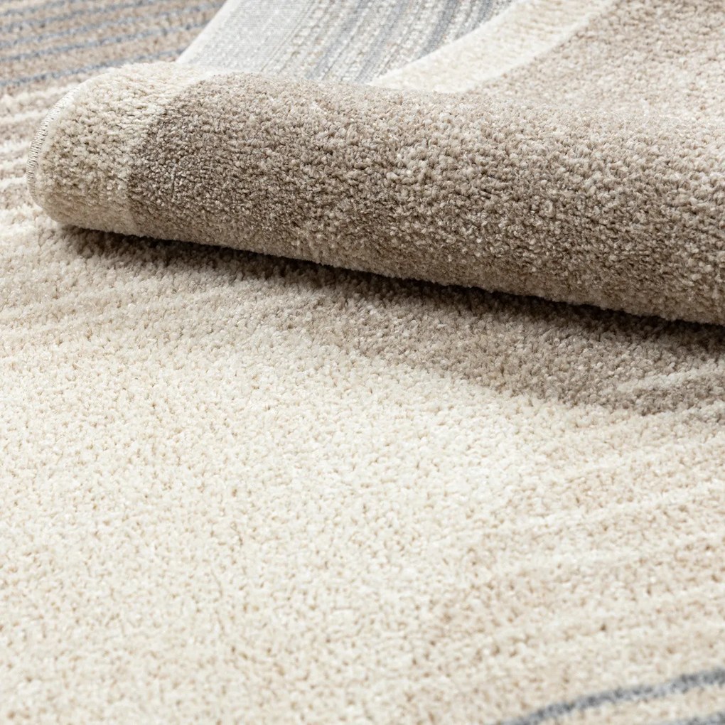 Dywany Łuszczów, Kusový koberec Fusion 0815 cream/beige, 160x220, béžová, kancelária