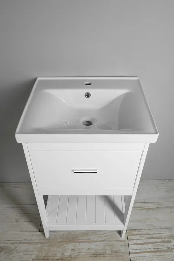 Aqualine Sapho, ETIDE umývadlová skrinka 51,5x86x44 cm, matná biela, ET515