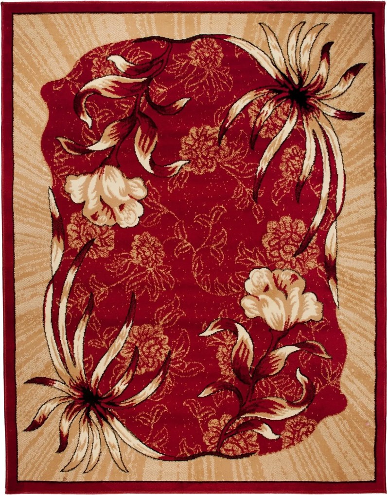 TA Koberec 4491A ČERVENÝ ATLAS PP Rozmer: 250x350 cm
