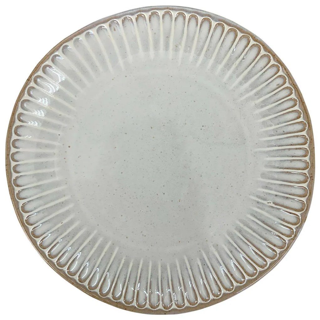 Keramický dezertný tanier Grau, (fi) 21 cm, sivá