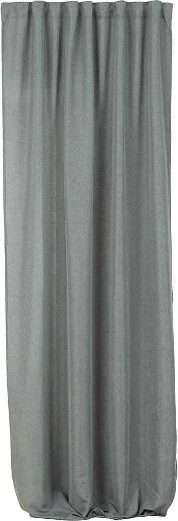 Záves BASIC s navliekacou riasiacou páskou 140x300 cm sivý denim 1 ks.