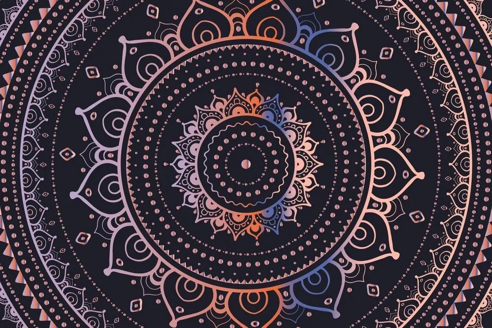 Samolepiaca tapeta farebná Mandala - 450x300