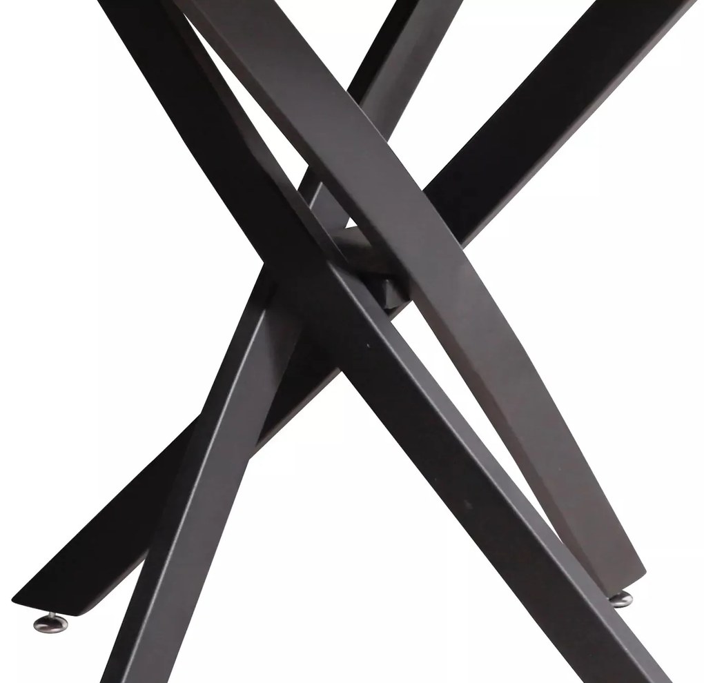 Jídelní stůl Agis 90 cm ořech/černý