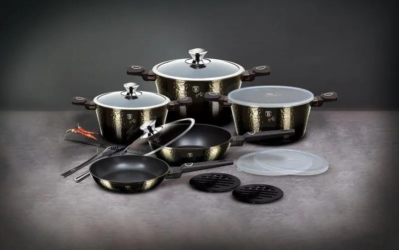 Nepriľnavá sada hrncov 13 ks, Primal Gloss Collection BerlingerHaus