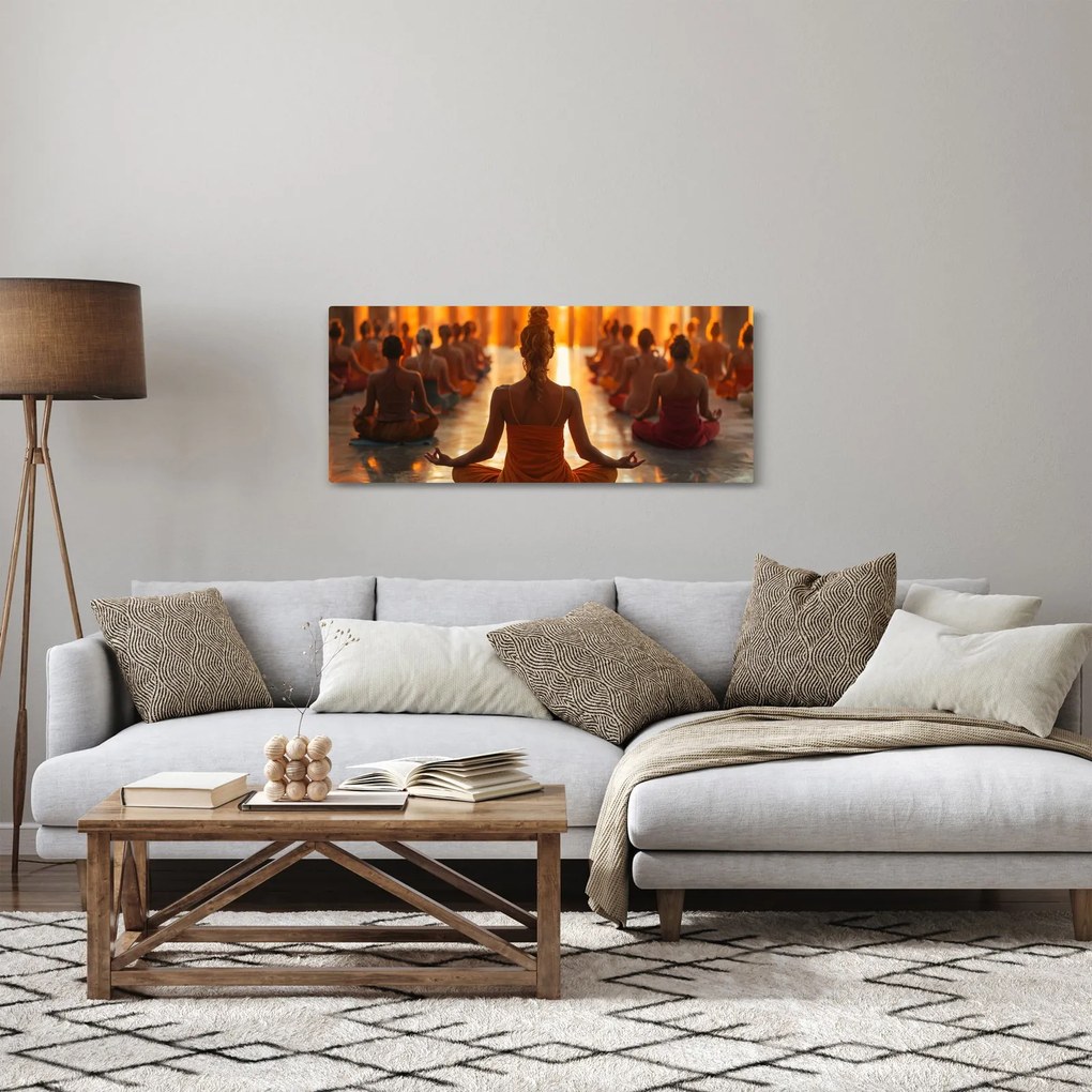 Obraz - Lekcia jogy (120x50 cm)