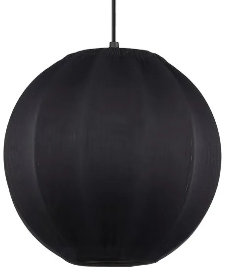 Závesný luster DANA na lankách, 1xE27/15W/230V, priemer 25 cm, čierny