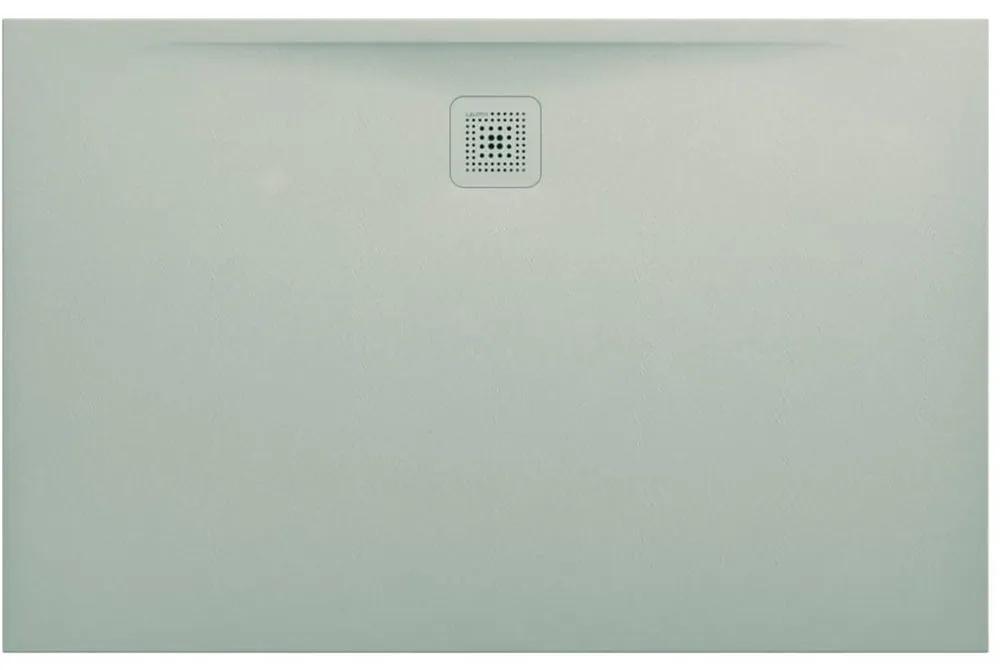 LAUFEN Pro obdĺžniková sprchová vanička z materiálu Marbond, odtok na dlhšej strane, 1400 x 900 x 30 mm, svetlá šedá, H2109590770001