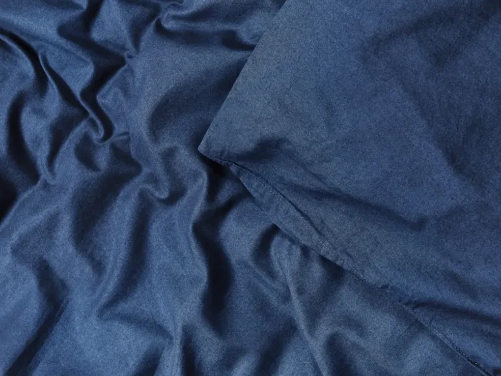 Bavlnené obliečky CALMORA tmavomodré Rozmer obliečky: 2 ks 70 x 90 cm | 200 x 220 cm