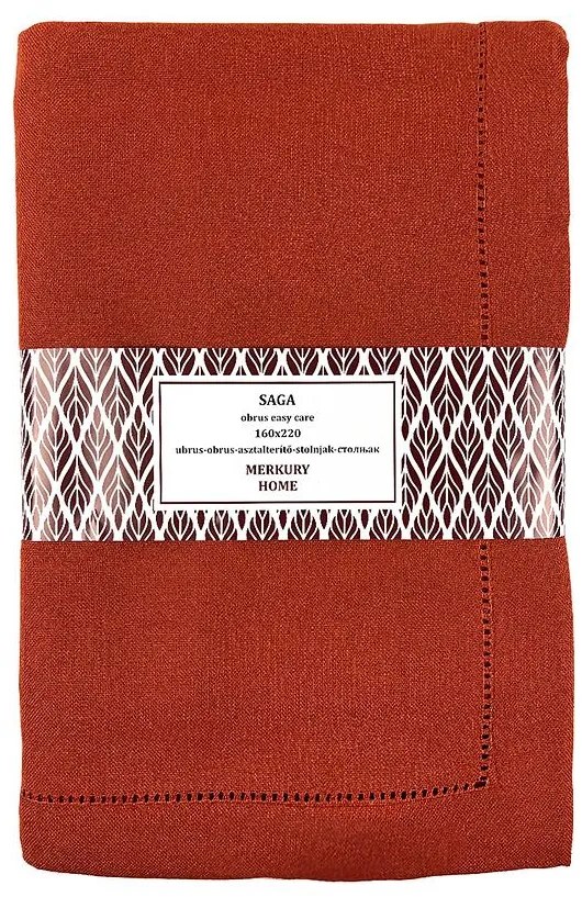 Obrus SAGA oranžová 160x220 easy care