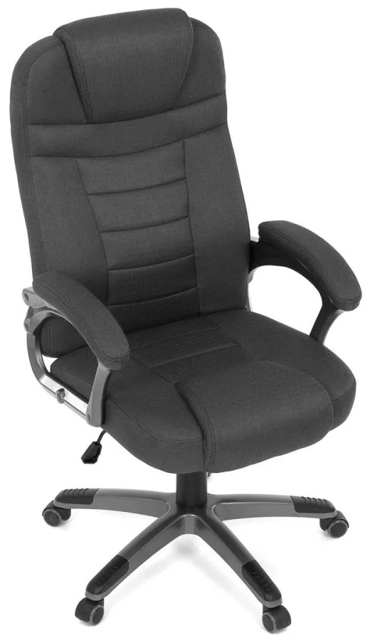 Kancelárske kreslo DEXTER — látka, sivá