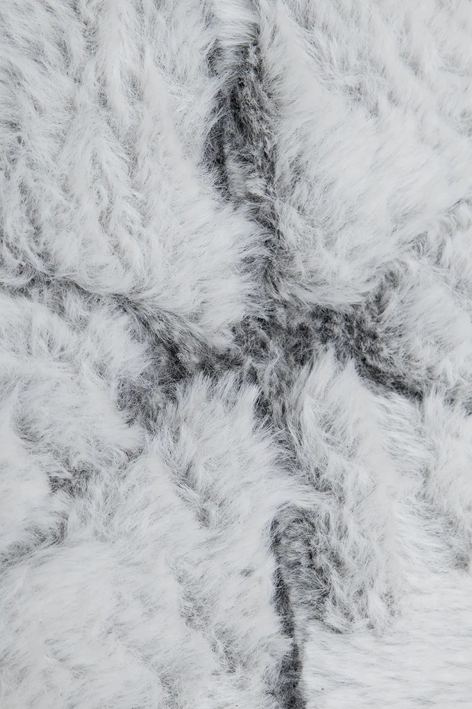 Koberec Rabbit 3D Carving GREY/WHITE 2 rozmery koberec: 80x140 cm