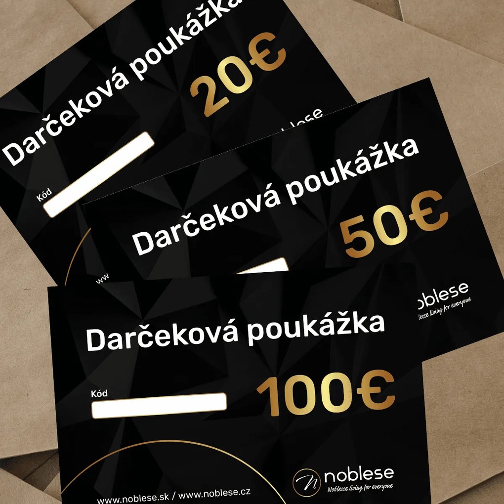 Darčekový poukaz v hodnote 100€ - tlačená verzia