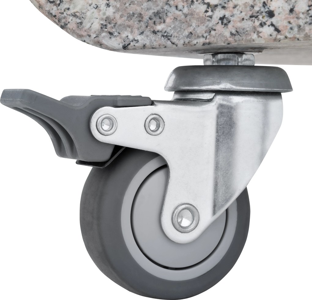 Pojazdný žulový stojan KNIRPS 40 kg svetlý