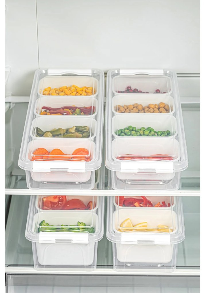 Sada 4 ks potravinovýcb boxů Lukutu6 čirá