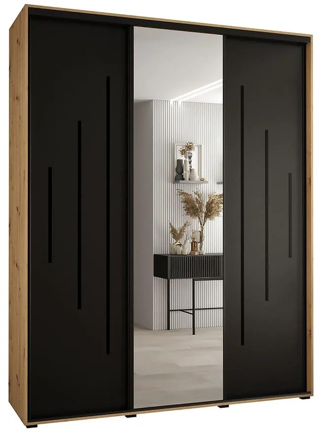 Skriňa 45 Canaris 13 190 artisan/čierna/čierna