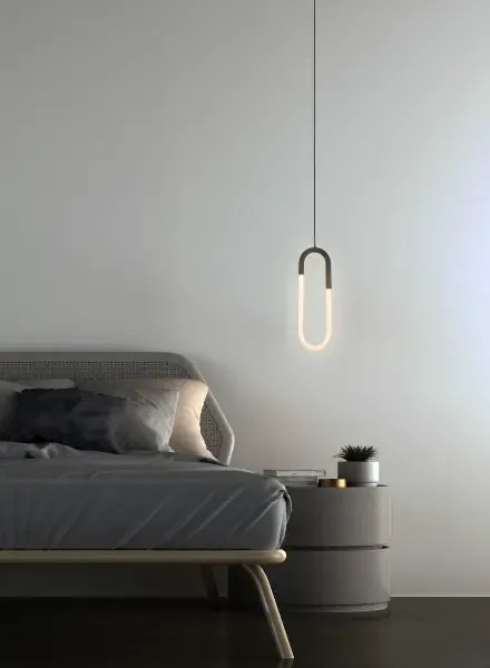 LED moderný luster Nexus čierna