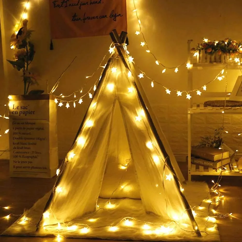 Tutumi Tutumi, LED svetlá na vianočný stromček Zlaté hviezdy 3m 391020, CHR-00312