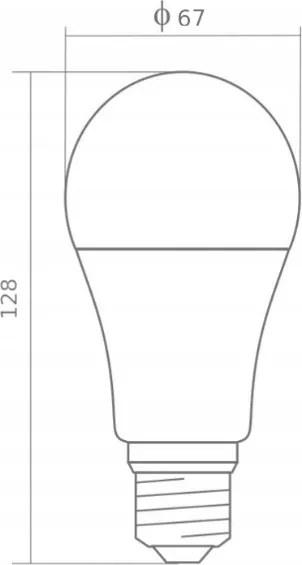 BERGE LED žiarovka - E27 - A80 - 20W - 1800Lm - teplá biela